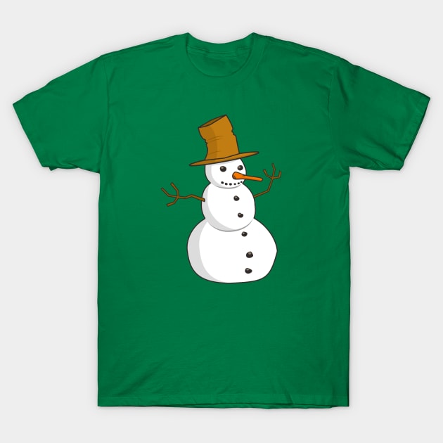 Snowman - Merry Christmas T-Shirt by Pop Cult Store